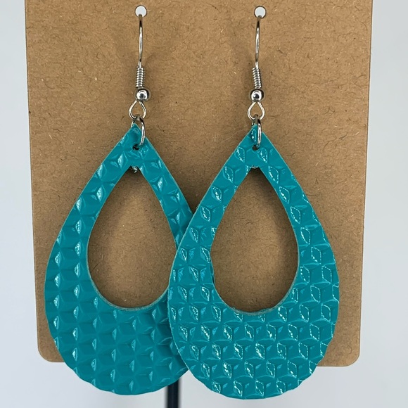 Jewelry - Faux Leather Dangle Earrings